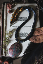 Load image into Gallery viewer, Legend & Lore  | Bloody Mary. Beaded Gemstone Pendant Necklace.