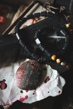 Load image into Gallery viewer, Legend & Lore  | Bloody Mary. Beaded Gemstone Pendant Necklace.