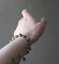 Load image into Gallery viewer, Fleur. Hand Beaded Czech Glass & Jasper Bracelet.