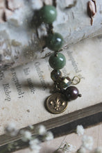 Load image into Gallery viewer, Fleur. Hand Beaded Czech Glass & Jasper Bracelet.