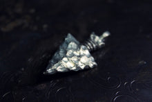 Load image into Gallery viewer, Vintage Pewter Arrowhead & Glass Cabochon Pendant.