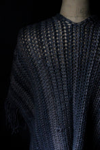 Load image into Gallery viewer, Rustic Hand Crocheted Fringed Cloak . wild & willow Collection. "Direwolf".