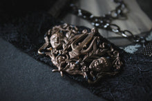 Load image into Gallery viewer, A Dark Tale | A Play of Hopes & Fears. Vintage Ribbon Choker Necklace.