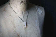 Load image into Gallery viewer, Howling. White Agate & Gunmetal Pendant Necklace.