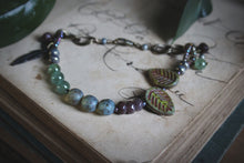 Load image into Gallery viewer, The Sacred Grove | Starling. Gemstone & Glass Beaded Charm Bracelet.