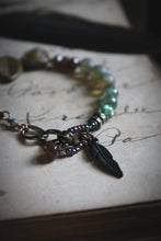 Load image into Gallery viewer, The Sacred Grove | Starling. Gemstone & Glass Beaded Charm Bracelet.