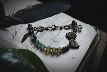 Load image into Gallery viewer, The Sacred Grove | Starling. Gemstone & Glass Beaded Charm Bracelet.