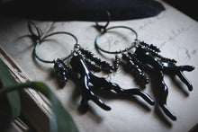 Load image into Gallery viewer, The Sacred Grove | Vespertine. Vintage Acrylic & Glass Bead Earrings.