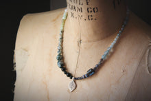 Load image into Gallery viewer, The Crystal Forest | Winter's Spell. Gradient Gemstone Necklace.