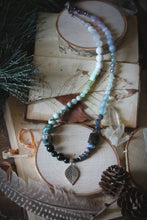 Load image into Gallery viewer, The Crystal Forest | Winter's Spell. Gradient Gemstone Necklace.