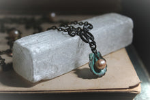 Load image into Gallery viewer, Nine Daughters  |  Kólga. Freshwater Pearl & Crystal Headchain.