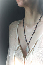 Load image into Gallery viewer, Nine Daughters  |  Crest. Hand-knotted Glass & Gemstone Necklace.