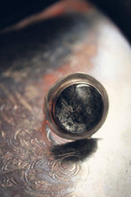 Load image into Gallery viewer, Vintage Artisan Tourmalinated Quartz & Sterling Silver Ring.