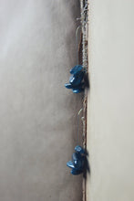 Load image into Gallery viewer, Tempest. Sterling Silver & Teal Blue Apatite Illusion Earrings.