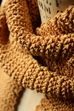 Load image into Gallery viewer, Hand Crocheted Textural Scarf. wild & willow Collection. "Ginger Root".