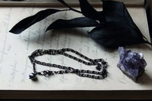 Load image into Gallery viewer, Dream Laced. Single Black Freshwater Pearl Wrap Bracelet & Necklace.