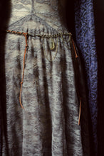 Load image into Gallery viewer, Rambler. Boho Suede Lace, Vintage Brass & Honey Quartz Hip Belt.