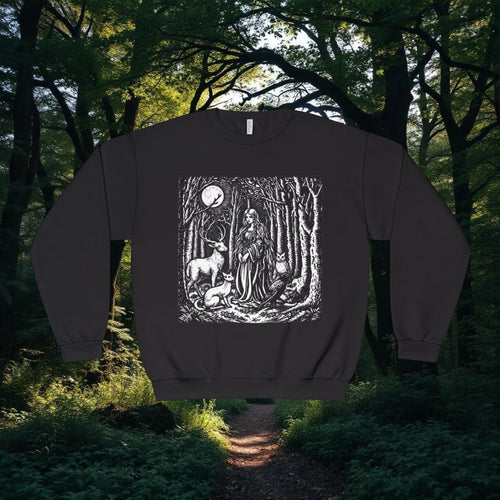 A Girl & Her Forest Friends | Crewneck Sweatshirt