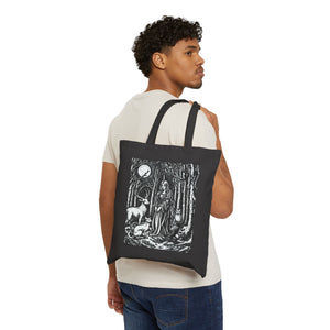 A Girl & Her Forest Friends |  Canvas Tote Bag