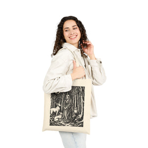 A Girl & Her Forest Friends |  Canvas Tote Bag