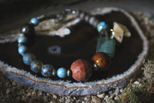 Load image into Gallery viewer, Along the River |  Twevelet. Beaded Gemstone &amp; Glass Bracelet.