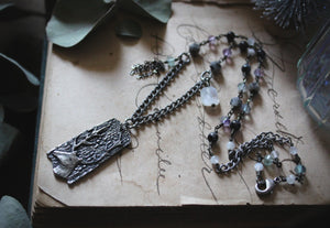 Northern Lights | Duneyrr. Artisan Pewter & Gemstone Necklace.