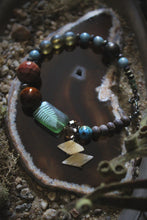 Load image into Gallery viewer, Along the River |  Twevelet. Beaded Gemstone &amp; Glass Bracelet.