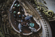 Load image into Gallery viewer, Along the River |  Riverbend. Artisan Glass &amp; Gemstone Charm Bracelet.