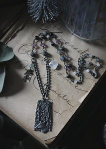 Northern Lights | Duneyrr. Artisan Pewter & Gemstone Necklace.