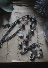 Load image into Gallery viewer, Northern Lights | Duneyrr. Artisan Pewter &amp; Gemstone Necklace.