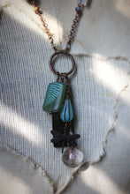 Load image into Gallery viewer, Along the River |  Enchanted Fen. Gemstone &amp; Charm Necklace.