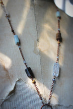 Load image into Gallery viewer, Along the River |  Enchanted Fen. Gemstone &amp; Charm Necklace.