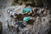 Load image into Gallery viewer, Along the River |  Enchanted Fen. Gemstone &amp; Charm Necklace.