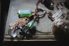 Load image into Gallery viewer, Along the River |  Enchanted Fen. Gemstone &amp; Charm Necklace.
