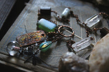 Load image into Gallery viewer, Along the River |  Enchanted Fen. Gemstone &amp; Charm Necklace.