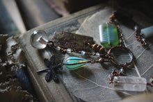 Load image into Gallery viewer, Along the River |  Enchanted Fen. Gemstone &amp; Charm Necklace.
