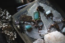 Load image into Gallery viewer, Along the River |  Enchanted Fen. Gemstone &amp; Charm Necklace.