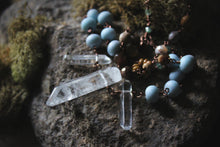 Load image into Gallery viewer, Along the River |  Headwaters. Artisan Glass &amp; Gemstone Necklace.