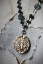 Load image into Gallery viewer, Northern Lights | Ursa Major. Artisan Bronze &amp; Gemstone Necklace.