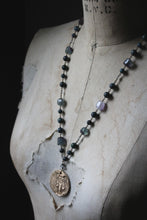 Load image into Gallery viewer, Northern Lights | Ursa Major. Artisan Bronze &amp; Gemstone Necklace.