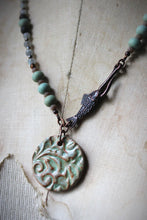 Load image into Gallery viewer, Along the River |  Meandering. Artisan Ceramic Beaded Necklace.