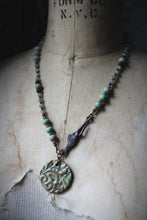 Load image into Gallery viewer, Along the River |  Meandering. Artisan Ceramic Beaded Necklace.