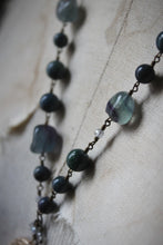 Load image into Gallery viewer, Northern Lights | Ursa Major. Artisan Bronze &amp; Gemstone Necklace.