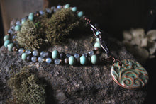 Load image into Gallery viewer, Along the River |  Meandering. Artisan Ceramic Beaded Necklace.