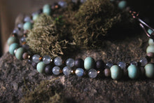 Load image into Gallery viewer, Along the River |  Meandering. Artisan Ceramic Beaded Necklace.