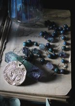 Load image into Gallery viewer, Northern Lights | Ursa Major. Artisan Bronze &amp; Gemstone Necklace.