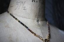 Load image into Gallery viewer, Along the River |  Little Fish. Beaded Gemstone Pendant Necklace.