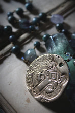 Load image into Gallery viewer, Northern Lights | Ursa Major. Artisan Bronze &amp; Gemstone Necklace.