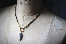 Load image into Gallery viewer, Along the River |  Little Fish. Beaded Gemstone Pendant Necklace.