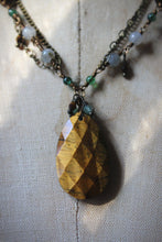 Load image into Gallery viewer, Along the River |  Rainwater Rill. Layered Gemstone &amp; Chain Pendant Necklace.